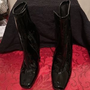 Steve Madden sock bootie (patent leather)